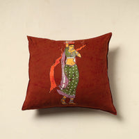 Red - Pure Cotton Hand Batik Cushion Cover (18 x 18 in) 40