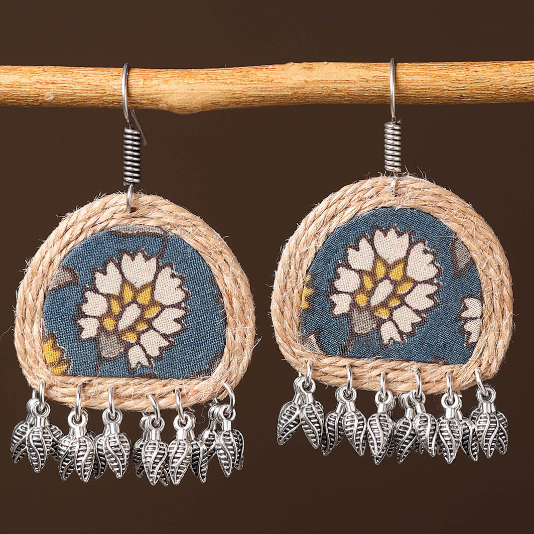 Niharika Handcrafted Fabart Jute Earrings