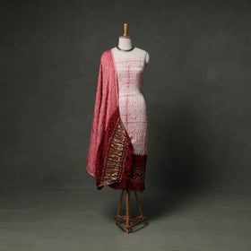 Kutch Bandhani Tie-Dye Modal Silk Unstitched Dress Material Suit Set 24