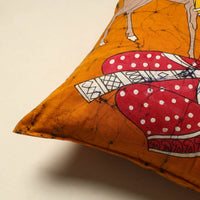 Orange - Pure Cotton Hand Batik Cushion Cover (18 x 18 in) 50