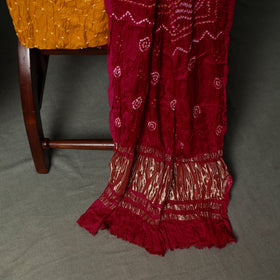 Kutch Bandhani Tie-Dye Modal Silk Unstitched Dress Material Suit Set 26