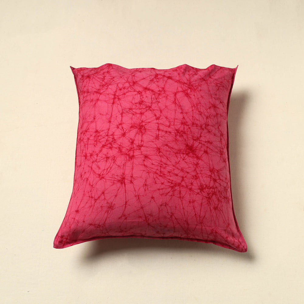 Pink - Pure Cotton Hand Batik Cushion Cover (18 x 18 in) 65