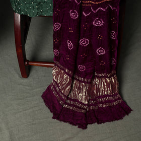 Kutch Bandhani Tie-Dye Modal Silk Unstitched Dress Material Suit Set 32