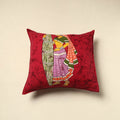 Red - cotton hand batik cushion cover (18 x 18 in) 71