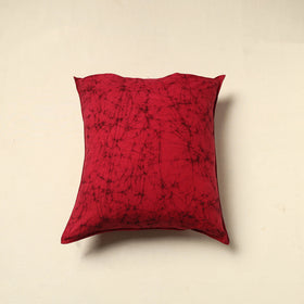 Red - cotton hand batik cushion cover (18 x 18 in) 71