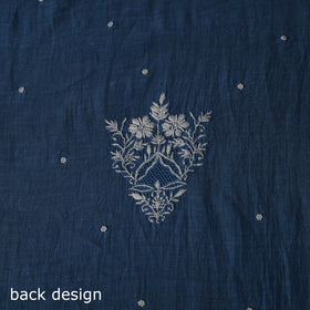 Mul Chanderi Chikankari Hand Embroidered Beadwork Semi Stitched Kaftan (Long) 12