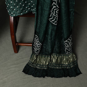 Kutch Bandhani Tie-Dye Modal Silk Unstitched Dress Material Suit Set 34
