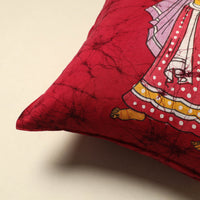 Red - Pure Cotton Hand Batik Cushion Cover (18 x 18 in) 79