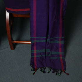 Handwoven Tangaliya Cotton 3pc Unstitched Dress Material Suit Set 07