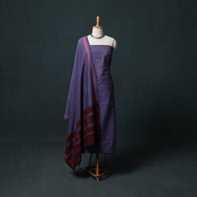 Handwoven Tangaliya Cotton 3pc Unstitched Dress Material Suit Set 10
