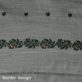 Phulia Jamdani Silk Cotton 2pc Unstitched Dress Material Kurta Set 07