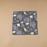 Floral Block Print Cotton Hand Embroidery Table Napkin 04