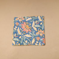 Floral Block Print Cotton Hand Embroidery Table Napkin 01