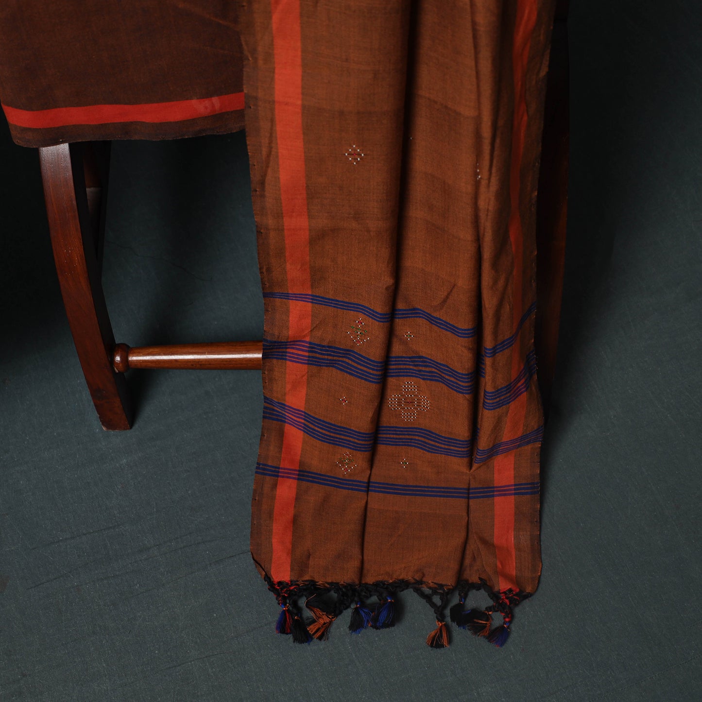 Handwoven Tangaliya Cotton 3pc Unstitched Dress Material Suit Set 12