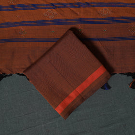 Handwoven Tangaliya Cotton 3pc Unstitched Dress Material Suit Set 12