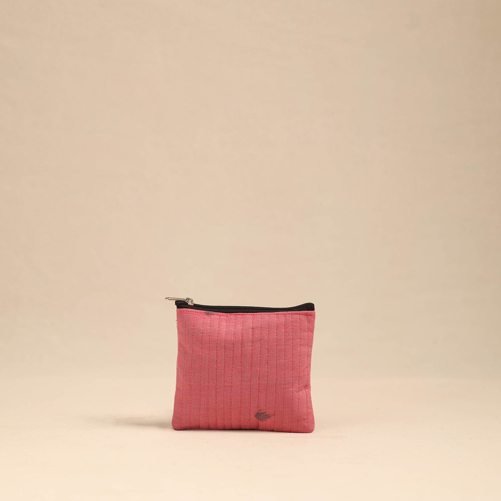 Pink - Handmade Cotton Utility Pouches (Set of 3) 01