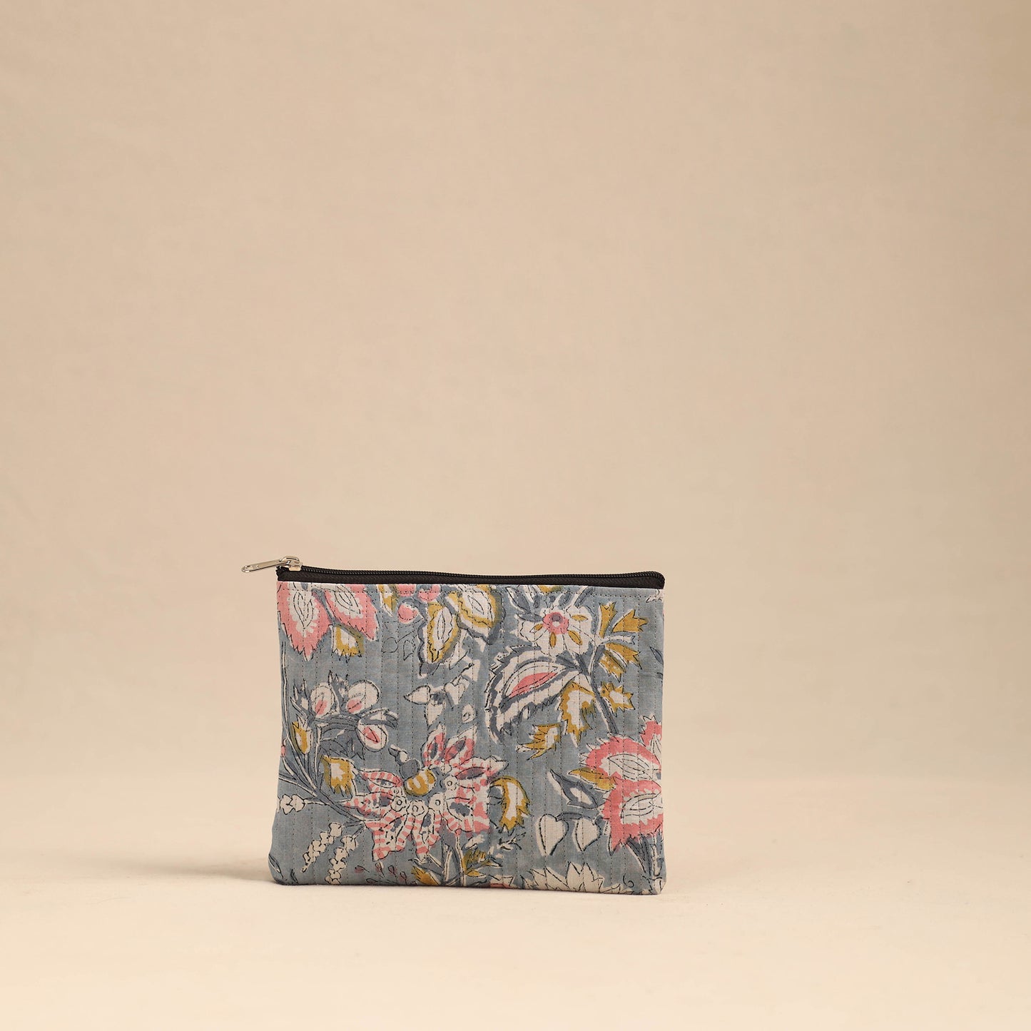 Grey - Handmade Cotton Utility Pouches (Set of 3) 05