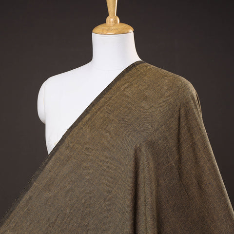 Brown - Jhiri Pure Handloom Cotton Fabric