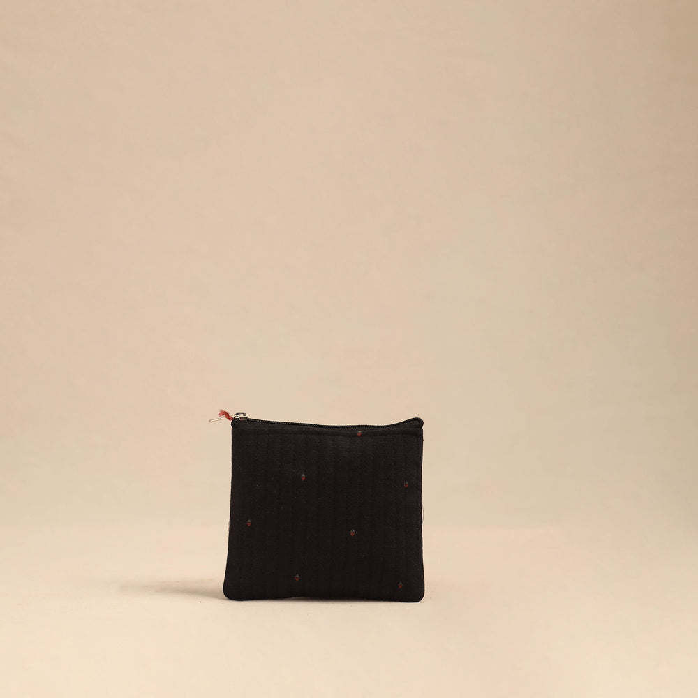 Black - Handmade Cotton Utility Pouches (Set of 3) 14