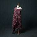 Kutch Hand Block Batik Print Cotton 3pc Unstitched Dress Material Suit Set 08
