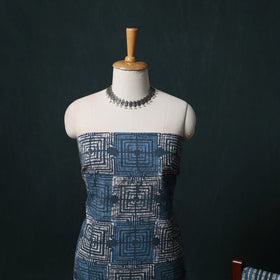 Kutch Hand Block Batik Print Cotton 3pc Unstitched Dress Material Suit Set 09