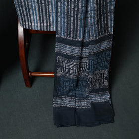 Kutch Hand Block Batik Print Cotton 3pc Unstitched Dress Material Suit Set 09