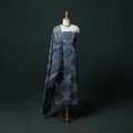 Kutch Hand Block Batik Print Cotton 3pc Unstitched Dress Material Suit Set 09