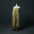 Kutch Hand Block Batik Print Cotton 3pc Unstitched Dress Material Suit Set 13