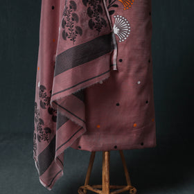 Phulia Jamdani Silk Cotton 2pc Unstitched Dress Material Kurta Set 34