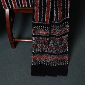 Kutch Hand Block Batik Print Cotton 3pc Unstitched Dress Material Suit Set 15