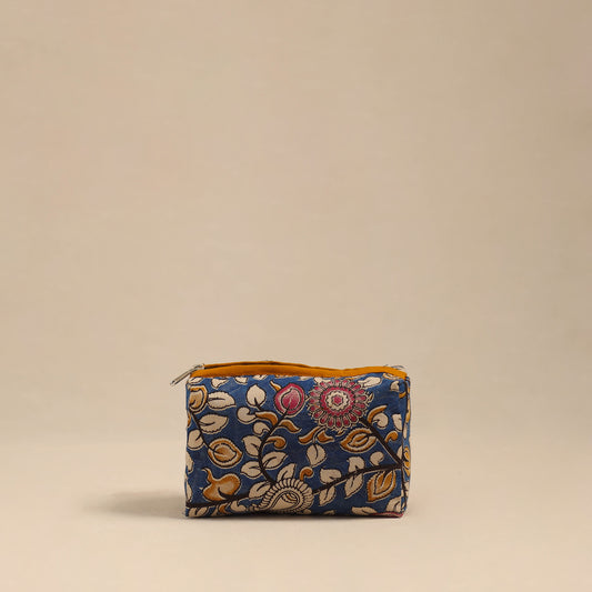 Blue - Handmade Cotton Toiletry Pouch 02