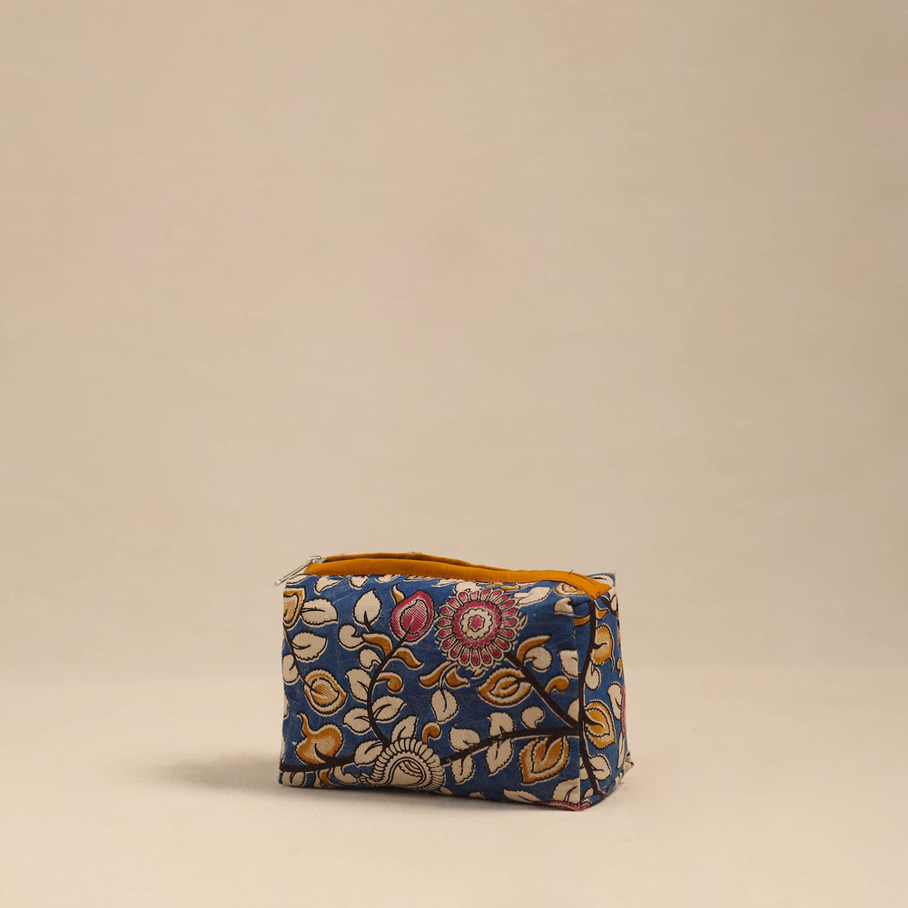 Blue - Handmade Cotton Toiletry Pouch 02