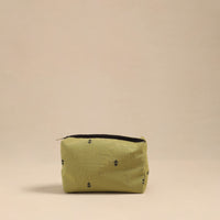 Yellow - Handmade Cotton Toiletry Pouch 05