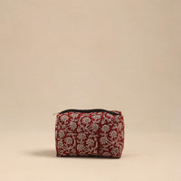 Red - Handmade Cotton Toiletry Pouch 09