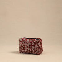 Red - Handmade Cotton Toiletry Pouch 09