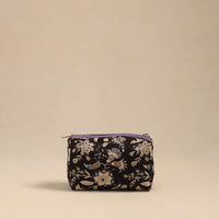 Black - Handmade Cotton Toiletry Pouch 10