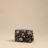 Black - Handmade Cotton Toiletry Pouch 10