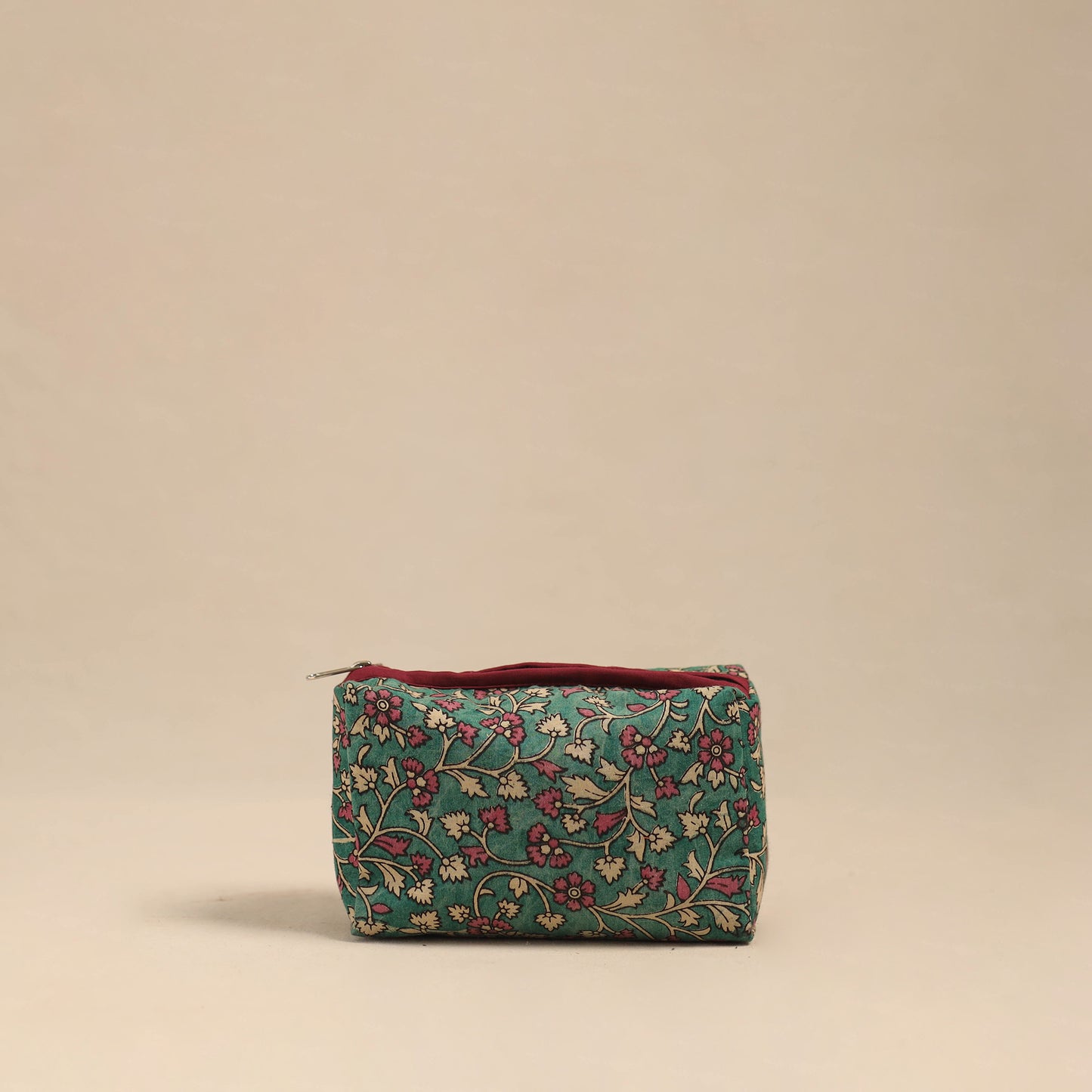 Green - Handmade Cotton Toiletry Pouch 12