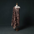 Black - Kalamkari Printed Cotton Unstitched Dress Material Kurta with Dupatta Set 04