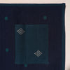Blue - Handcrafted Jacquard Table Mat With Pocket 02
