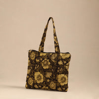 Brown - Handmade Quilted Cotton Hand Bag 05