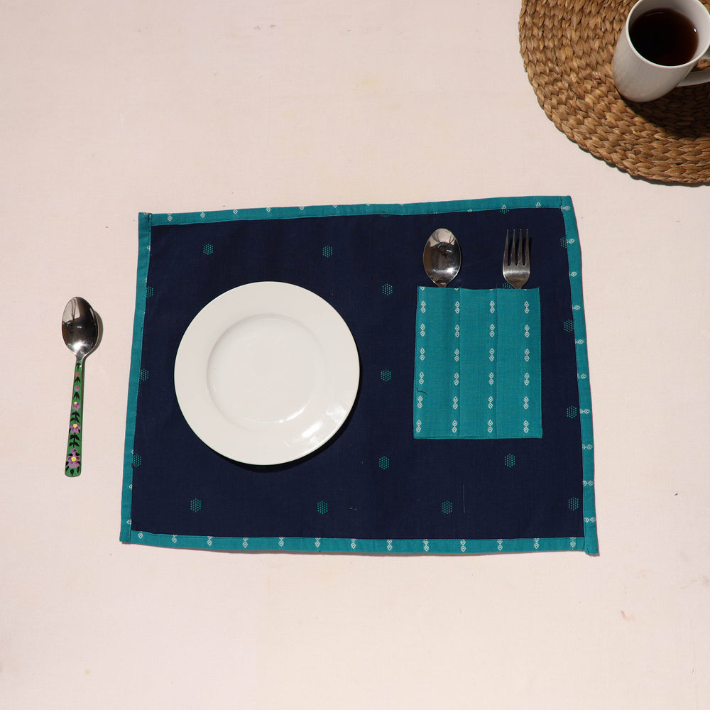 Handcrafted Jacquard Table Mat With Pocket 07