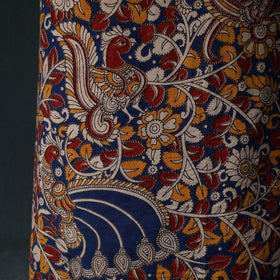 Multicolor - Kalamkari Printed Cotton Unstitched Dress Material Kurta with Dupatta Set 08