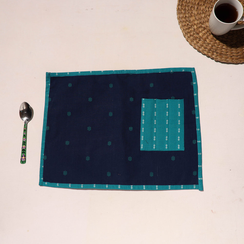 Handcrafted Jacquard Table Mat With Pocket 07