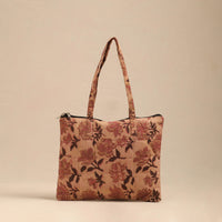 Peach - Handmade Quilted Cotton Hand Bag 11