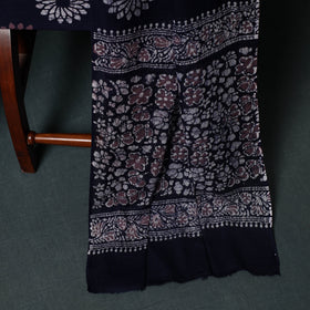 Kutch Hand Block Batik Print Cotton 3pc Unstitched Dress Material Suit Set 27
