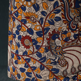 Multicolor - Kalamkari Printed Cotton Unstitched Dress Material Kurta with Dupatta Set 09