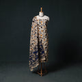 Beige - Kalamkari Printed Cotton Unstitched Dress Material Kurta with Dupatta Set 11