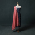 Sambalpuri Ikat Cotton 2pc Unstitched Dress Material Kurta Set with Jewellery 02