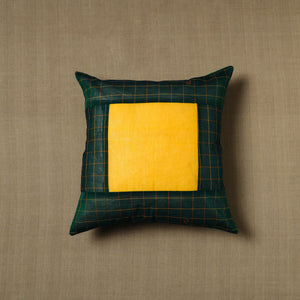 Patchwork Cotton Kanchipuram Cushion Cover (16 x 16 in) 31